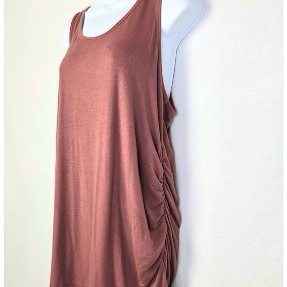 Maurices Sleeveless Scoop Neck Tunic Tank Brown XL - Picture 2 of 6